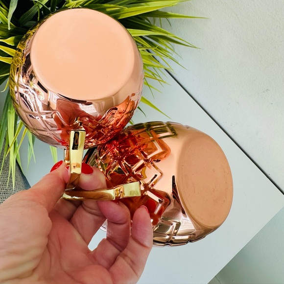 Set of 2 Copper Mugs - Picture 6 of 11